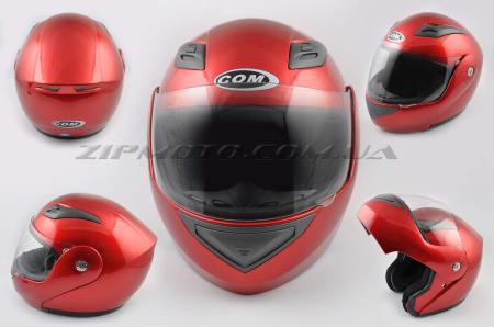 Шлем трансформер   COM   (mod:K991) (size:М, красный) Ш25 - 26599