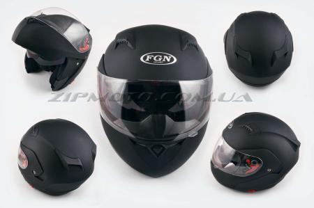 Шлем трансформер   (mod:688) (size:L, черный матовый, солнцезашитные очки)   FGN - 26620