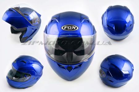 Шлем трансформер   (mod:688) (size:M, синий, солнцезашитные очки)   FGN - 26624
