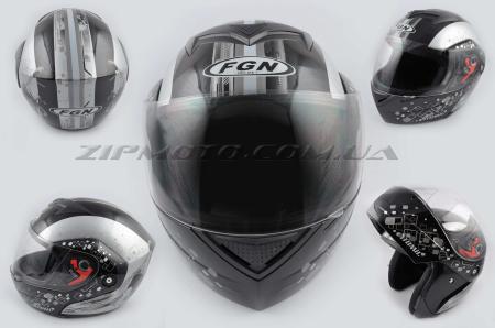 Шлем трансформер   FGN   (mod:J) (size:M, черный с узором) - 26659