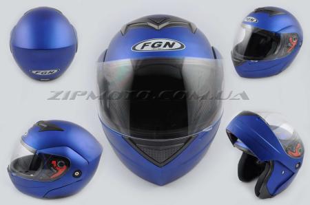 Шлем трансформер   (mod:J) (size:ХL, синий матовый)   FGN - 26671