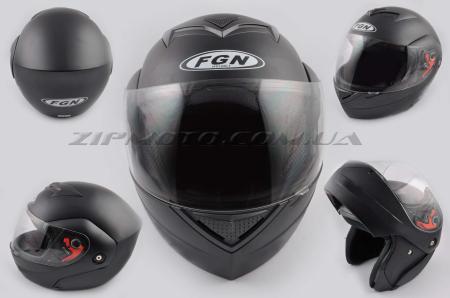 Шлем трансформер   (mod:J) (size:ХL, черный матовый с узором)    FGN - 26673