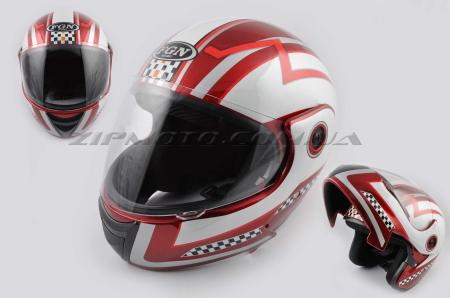 Шлем трансформер   (mod:RACE) (size:L, красный) Ш82   FGN - 26706