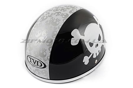 Шлем-каска   (mod:Skull) (size:L, черно-белый)   TVD - 27148
