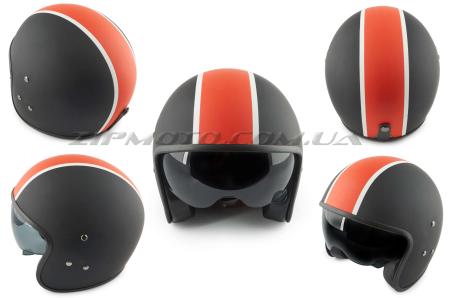 Шлем открытый   (mod:062) (size:XL, черно-красный матовый, солнцезащитные очки)   LS2 - 29554