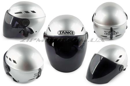 Шлем открытый   (mod:210) (size:L, серый, +тонированный визор)   TANKE - 29572