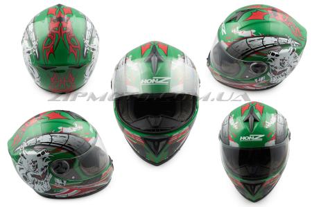 Шлем-интеграл   (mod:OP01) (size:M, зеленый)   HONZ - 29599