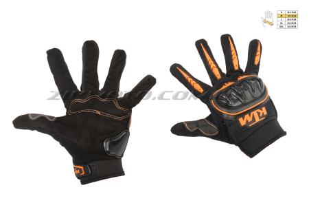 Перчатки   (size:M, черно-оранжевые)   KTM - 30003