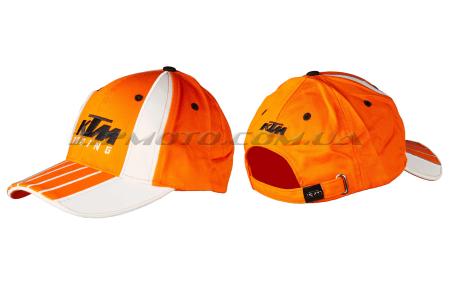 Бейсболка   KTM RACING   (оранжево-белый, 100% хлопок) - 30047