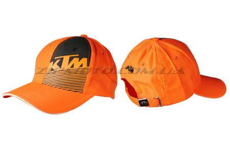 Бейсболка   KTM   (оранжево-черная, 100% хлопок) - 30048