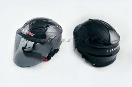 Шлем открытый   (mod:100) (аэроформа, черный визор) (size:L, черный)   LS2 - 30243