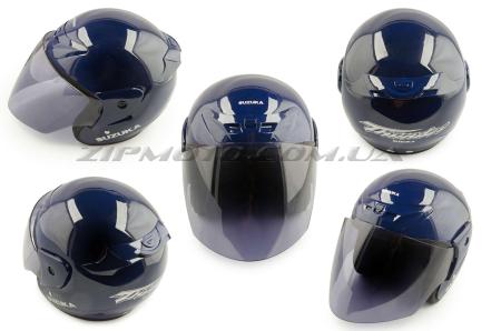 Шлем открытый   (mod:601) (size:L, синий)   SUZUKA - 31559