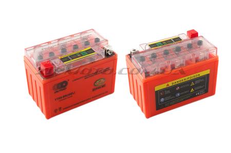 АКБ   12V 9А   гелевый    (151x86x106, оранжевый, с индикатором заряда)   OUTDO - 32452