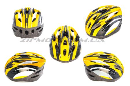 Шлем кросс-кантри   (бело-желтый)   DS - 32926