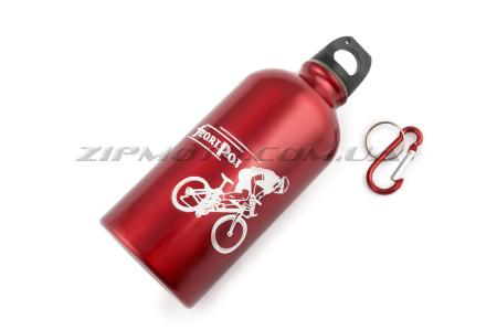 Велосипедная фляга (алюминиевая, красная) (500ml)   YKX - 33163