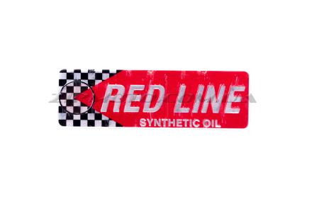 Наклейка   шильдик   RED LINE   (13х4см, хром)   (#4650) - 33297