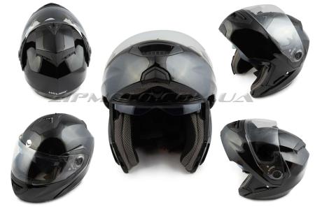 Шлем трансформер   (mod:FL258) (size:XL, черный)   HELMO - 33360
