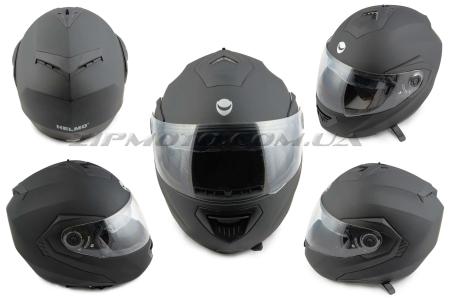 Шлем трансформер   (mod:FL258) (size:M, черный матовый)   HELMO - 33364