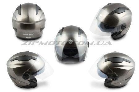 Шлем открытый   (mod:DH958) (size:L, черный)   HELMO - 33487