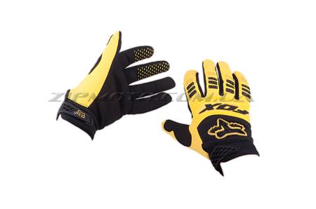 Перчатки   FOX   DIRTPAW   (mod:029, size:L, черно-желтые) - 34678
