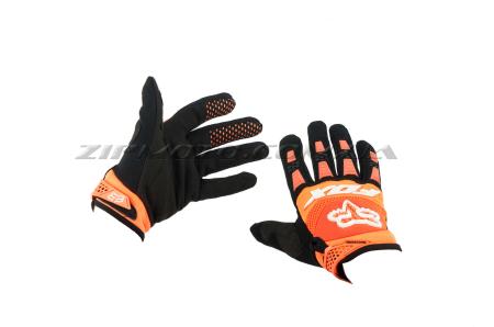 Перчатки   FOX   DIRTPAW   (mod:028, size:M, оранжево-черные) - 34713