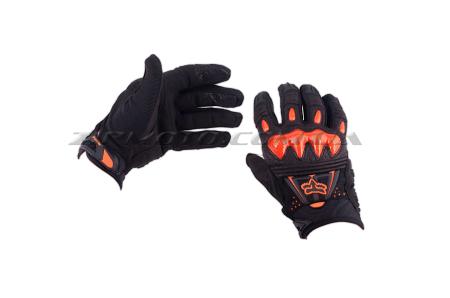 Перчатки   FOX   BOMBER   (mod:055, size:M, черно-оранжевые) - 34722