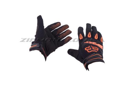 Перчатки   DIRTPAW   (mod:038, size:XL, черно-оранжевые)    FOX - 34807