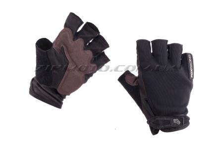 Перчатки без пальцев   (size:M, черные)   FOX - 34988