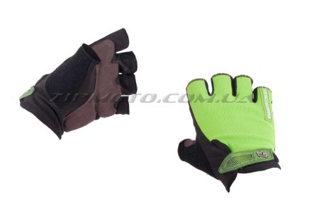 Перчатки без пальцев   (size:L, зеленые)   FOX - 34990