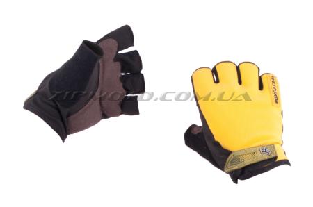 Перчатки без пальцев   (size:M, желтые)   FOX - 34997