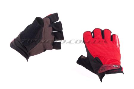 Перчатки без пальцев   (size:XL, красные)   FOX - 35001
