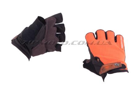 Перчатки без пальцев   (size:L, оранжевые)   FOX - 35002