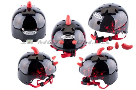 Шлем детский открытый   (черный)   (DEVIL)   GSB - 41869