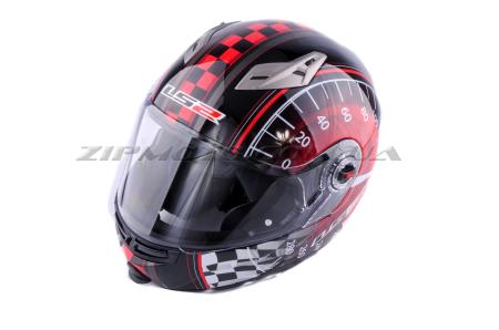 Шлем трансформер   (size:ХL, красно-черный + солнцезащитные очки)   LS-2 - 41932