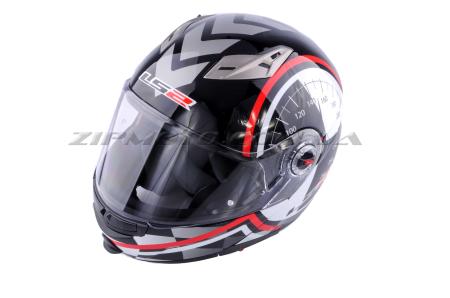 Шлем трансформер   (size:ХХL, бело-черный + солнцезащитные очки)   LS-2 - 41947