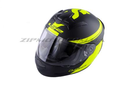 Шлем-интеграл   (mod:FF352) (size:XL, черно-зеленый, ROOKIE FLUO)   LS-2 - 41992