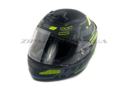 Шлем-интеграл   (mod:FF352) (size:L, черно-зеленый, BANG)   LS-2 - 42000