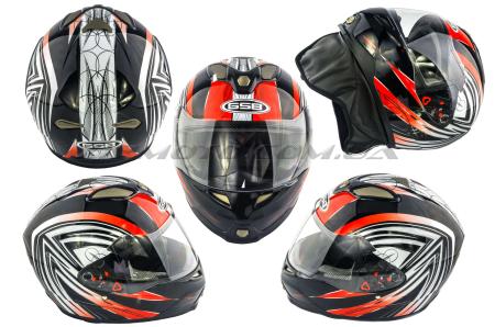 Шлем-интеграл   (mod:G346) (size:L, черно-оранжевый)   GSB - 42010