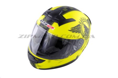 Шлем-интеграл   (mod:FF352) (size:XXL, лимонный,  FAN)   LS-2 - 42020
