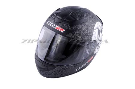 Шлем-интеграл   (mod:FF352) (size:XXL, черный,  SKULL)   LS-2 - 42024