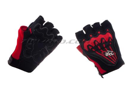 Велоперчатки (черно-красные, size L)   AXE - 43659