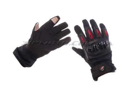 Перчатки   (черно-красные, size XL) с накладкой на кисть - 43822