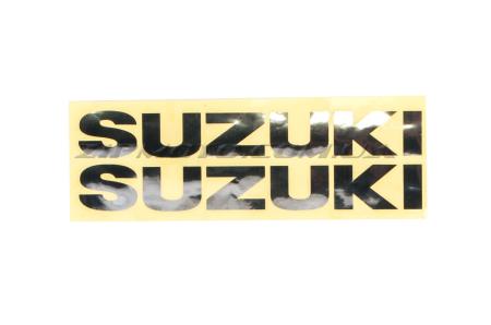 Наклейка   буквы   SUZUKI   (19х5см, 2шт, серебро)   (#HCT10001) - 43990