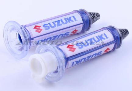 Ручки руля   (mod. SUZUKI) (синие, силикон)   AMG - 46697