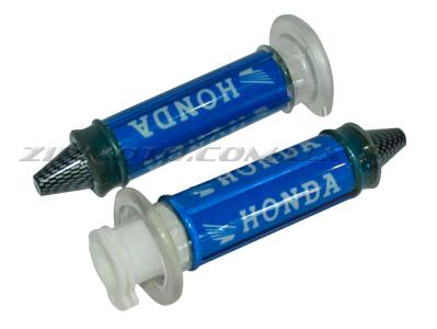 Ручки руля с алюм. отбойником (синие) (mod:Honda)   AMG - 46774