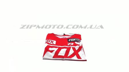 Футболка   (бело-красная size M)   FOX - 52536
