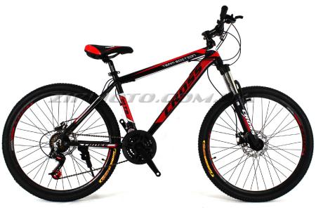 Велосипед (в сборе)   Cross Hunter 26 Black-Red-White   (26CJA17-8-4)   T-BIKE - 55655