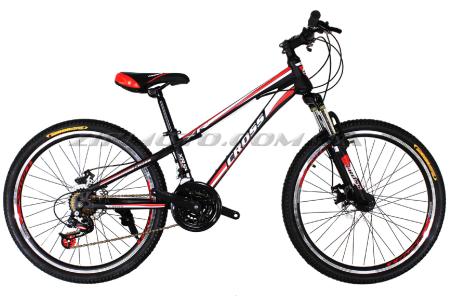 Велосипед (в сборе)   Cross Racer 24 Black-Red-White   (24CJS17-5-6)   T-BIKE - 55661