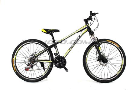 Велосипед (в сборе)   Cross Racer 26 Black-Lightgreen-White   (26CJS17-6-4)   T-BIKE - 55662