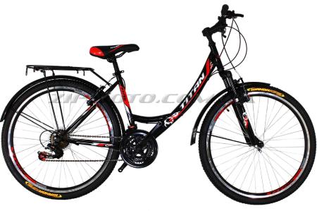 Велосипед (в сборе)   Titan Elite 26 Black-Red-White   (26TJC17-19-1)   T-BIKE - 55666